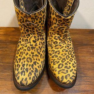 Laredo Leopard Print Boots 51037 Size 9.5